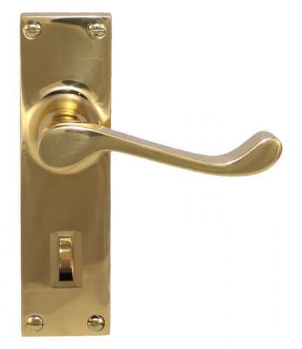 Lever Lock Privacy PVD PB 150x42mm