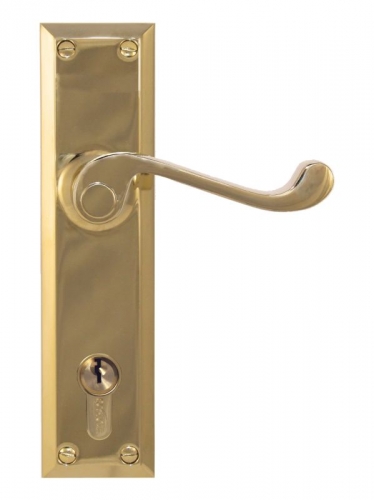 Lever Lock (CC 85mm) PVD PB 200x50mm