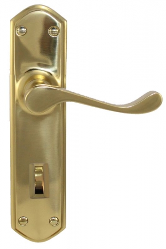 Lever Lock Privacy PVD PB 200x48mm