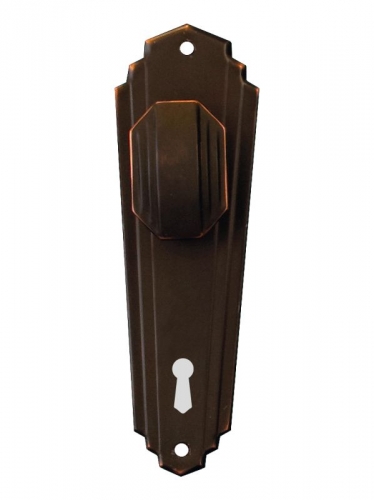 Art Deco Knob Lock (CC 57mm) ATQ 203x63mm