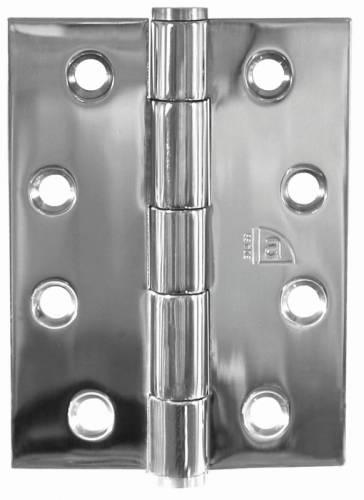 Butt Hinge Fixed Pin inc screws (pair) PSS 100x100x2.5mm