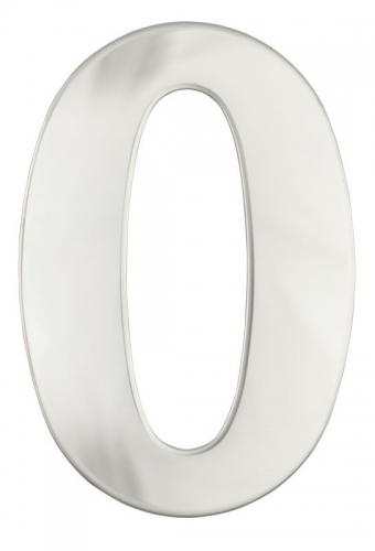 Architectural Numeral No.0   316 Pol.S/Steel 130mm