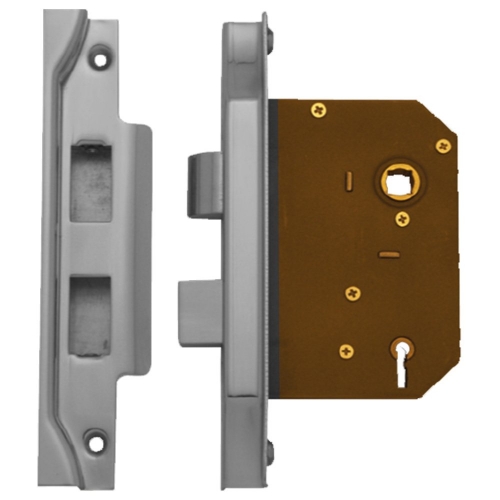 Rebated Lock 3 Lever CP 45mm