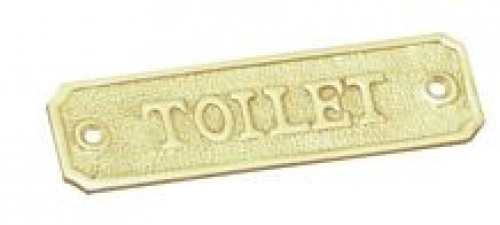 Toilet Sign PB 33x115mm
