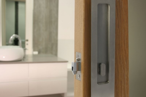 Flush Pull Rectangle  (Bathroom/Priv) SC 220x55mm