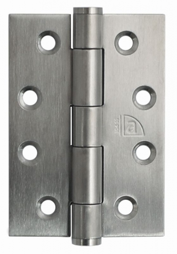 Butt Hinge Fixed Pin inc screws (pair) SSS  85x60x2mm