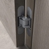 Concealed Hinge Satin Stainless Steel Finish 140x28mm
