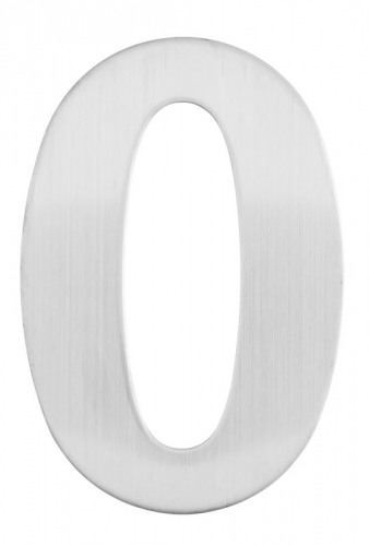 Architectural Numeral No.0   316 S/Steel 130mm