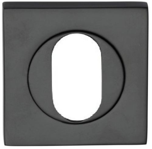 Square Escutcheon Oval Builders Choice Range Black
