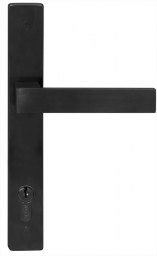 Long Plate Entrance Set (CC 85mm) Black 225x32mm