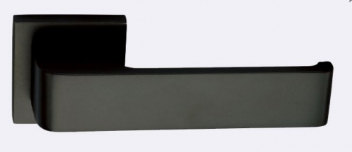 Lever Passge Set Matt Black 52mm Backplate