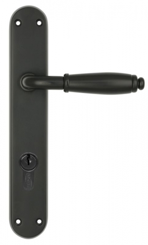 Lever Handle EntranceSet (CC 85mm) Black 255x42mm