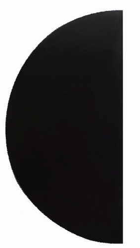 Entry Handle 1/2 Moon Double Black 300mm