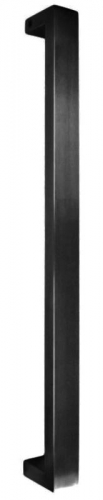 Entry Handle Back-to-Back Black 316SS 600mm