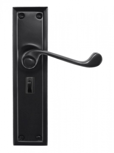 Lever Lock Privacy Set Black 200x50mm