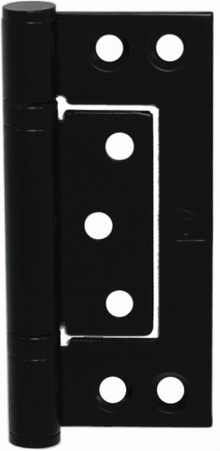 Hirline Fast-Fix Bearing Hinge inc screws (pair) Blk 100x47