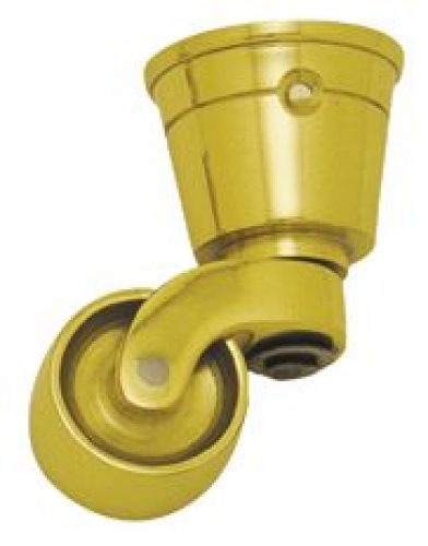 Castor Brass Wheel Cup PB 25mm