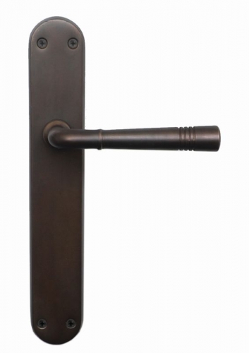 Lever Handle Entrance Set (CC 85mm) Bronze Copper 255x42mm