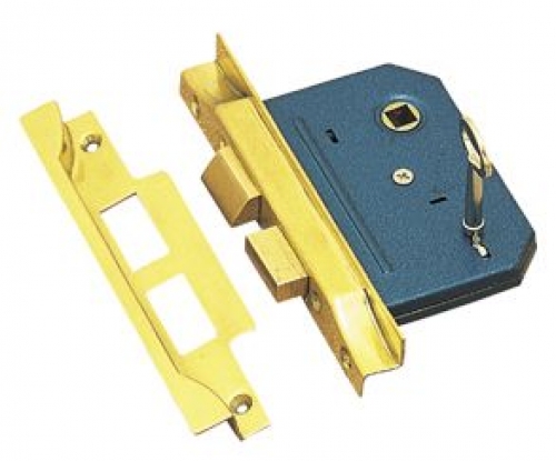 Rebated Lock 3 Lever PB 45mm