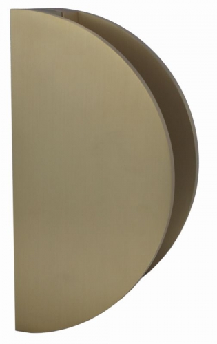 Entry Handle 1/2 Moon Double Satin Brass 300mm
